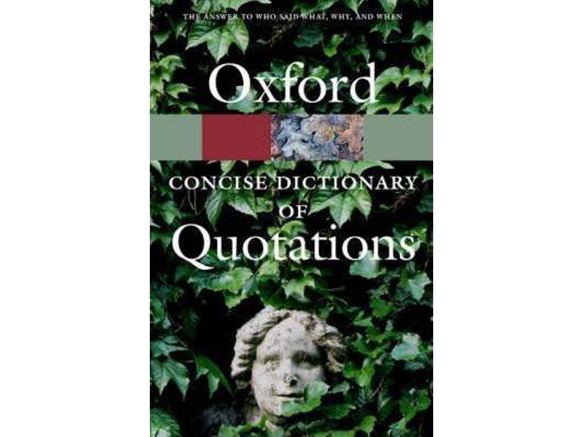 Livro Osford Concise Dic.Of Quotations (Inglês)