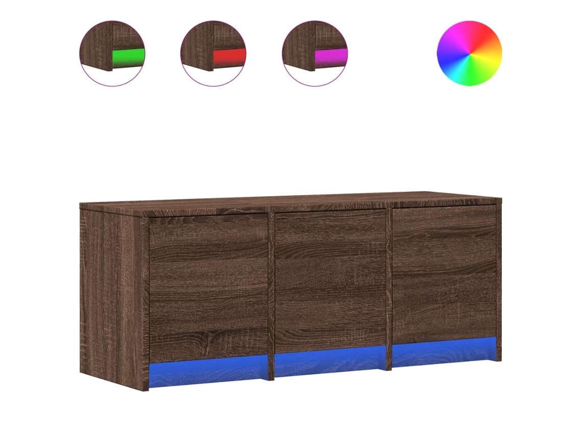 Tv Cabinet, Tv Cabinets Vidaxl Marrom Madeira Processada (n/a)