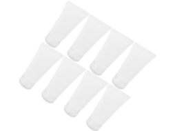 Conjunto De 8 Peças De Tubos E Frascos Cosméticos Transparentes, Recarregáveis E À Prova De Vazamentos.