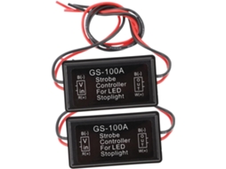 Módulo De Luz Freio Led Intermitente Para Motocicleta E Carro, Controlador Estroboscópico 12v 2a Em Plástico Abs, Alta