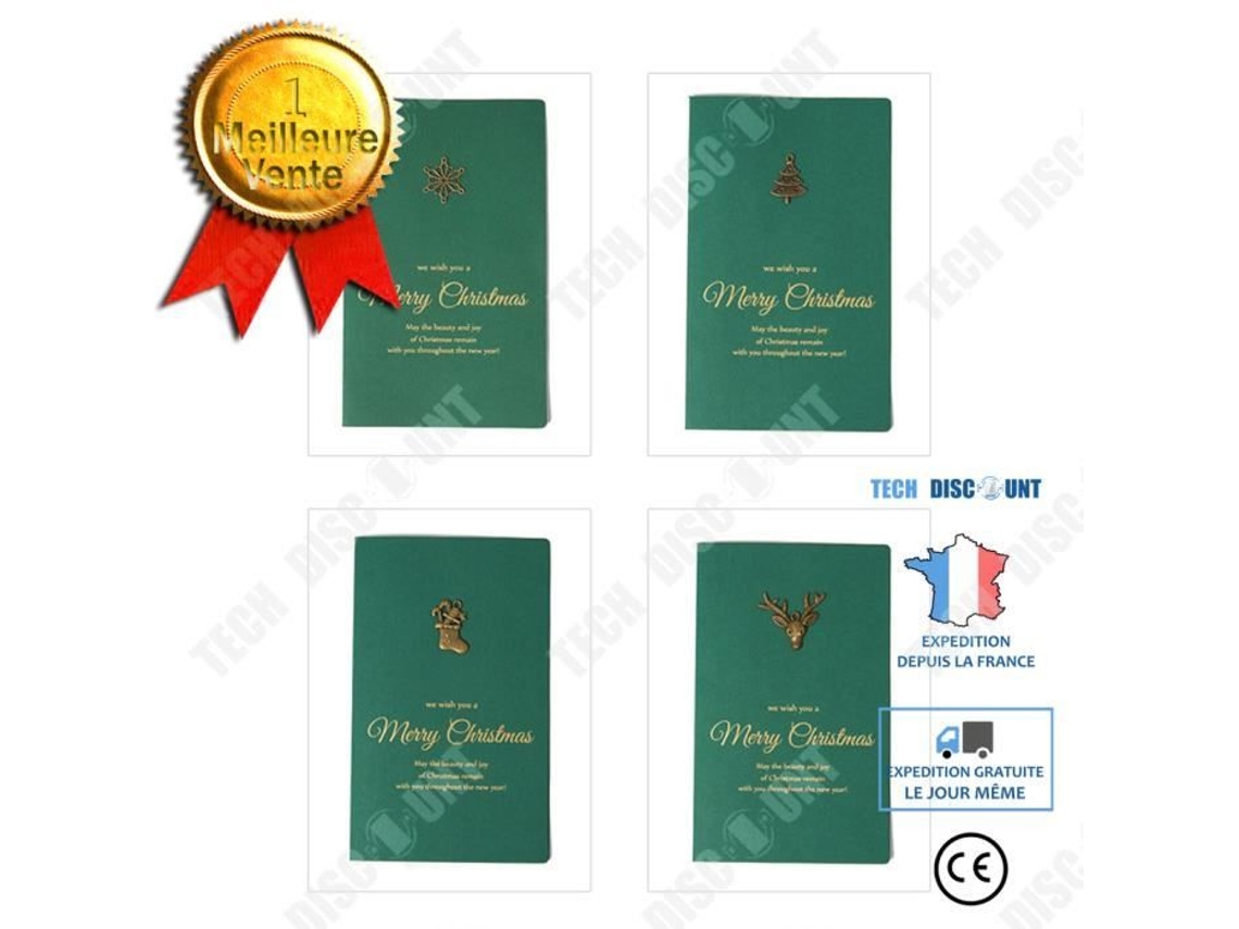 Pacote Com 10 Cartões Comemorativos Diy Td®, Feitos À Mão, Criativos, Retrô, Especiais, Metal Bronzeado, Papel, Cartões De Natal, Aquaforge