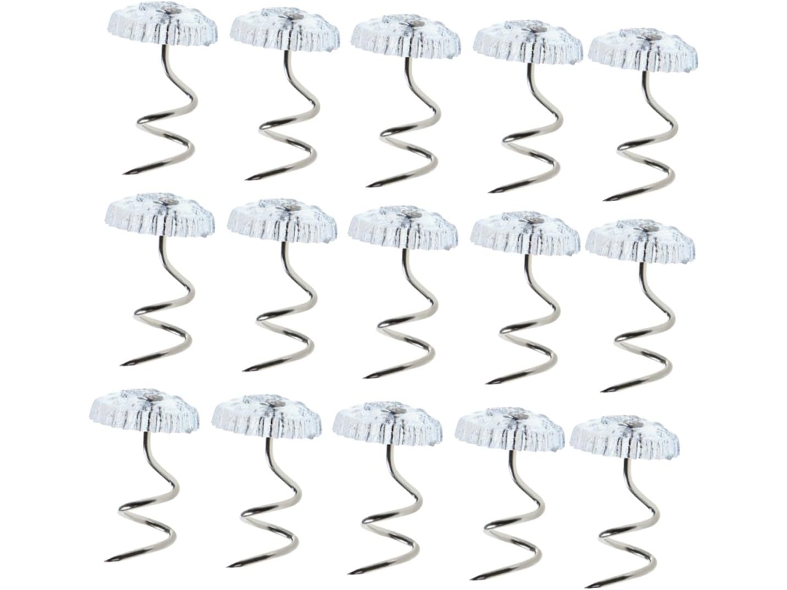 Conjunto Ukcoco com 60 tachas transparentes antiderrapantes para capas de edredom, ideais para fixar edredons e camadas.
