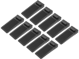 Conjunto De 10 Batentes De Porta Práticos De Borracha Preta Para Proteção Contra Perfuração.