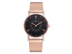 Reloj De Pulsera Para Hombre Fanteeda De Moda Ocio Aleación Oro Rosa Negocios Cuarzo Analógico
