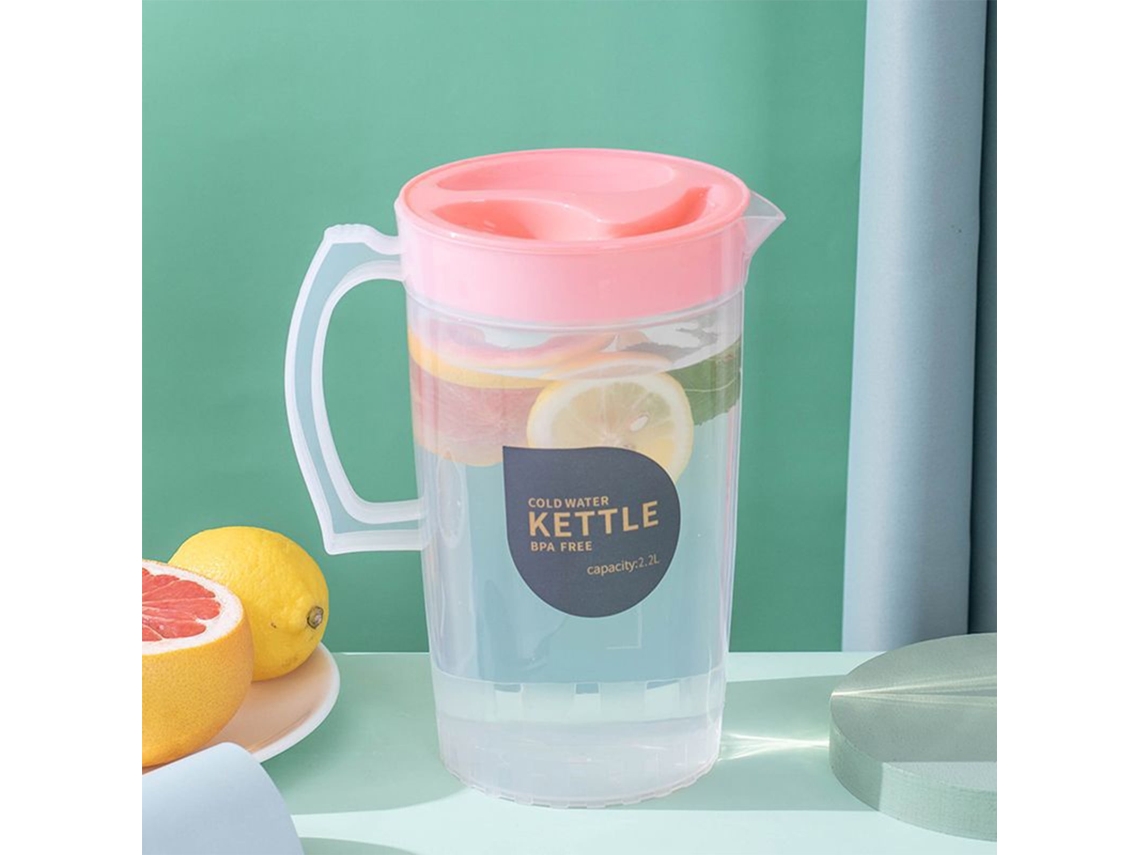 Chaleira De Refrigeração 2.2l Para Frigorífico - Recipiente Para Limonada E Chá Gelado Para Festas E Casamentos