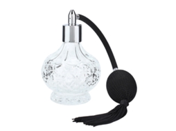 Garrafa De Perfume Recarregável 80ml Com Bico De Zinco E Tassel, Padrão Gravado Retro