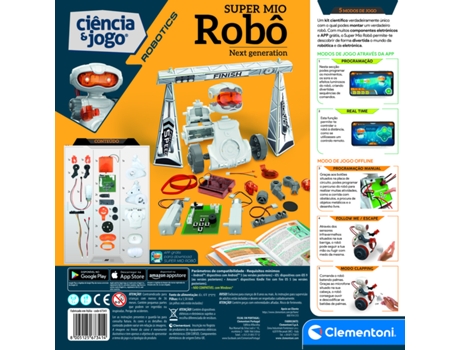 Robô CLEMENTONI Super Mio (Idade Mínima Recomendada: 8 anos)