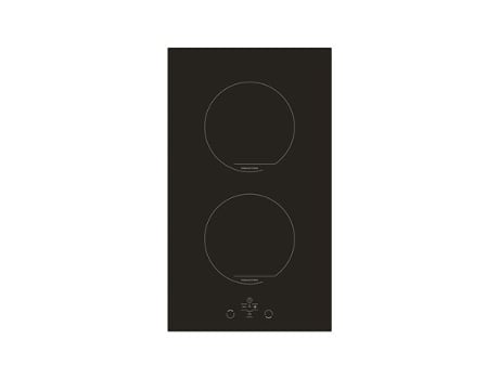 Fogão H3.020.deisp Indução, Número de queimadores/zonas de cozedura 2, Toque, Temporizador, Preto Simfer