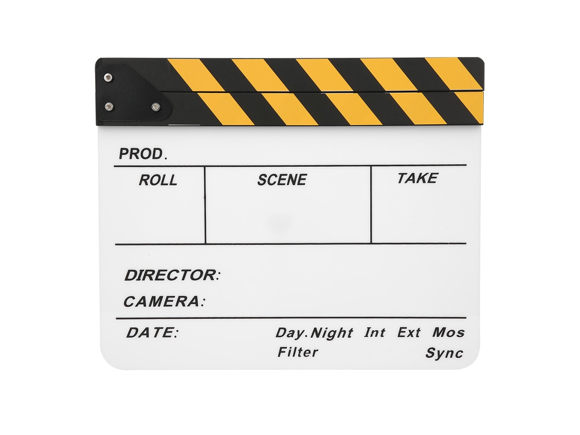2026 tablero de Clap para Cine Y Fotografía Clapperboard Palanca de Clap Accesorio de Rodaje
