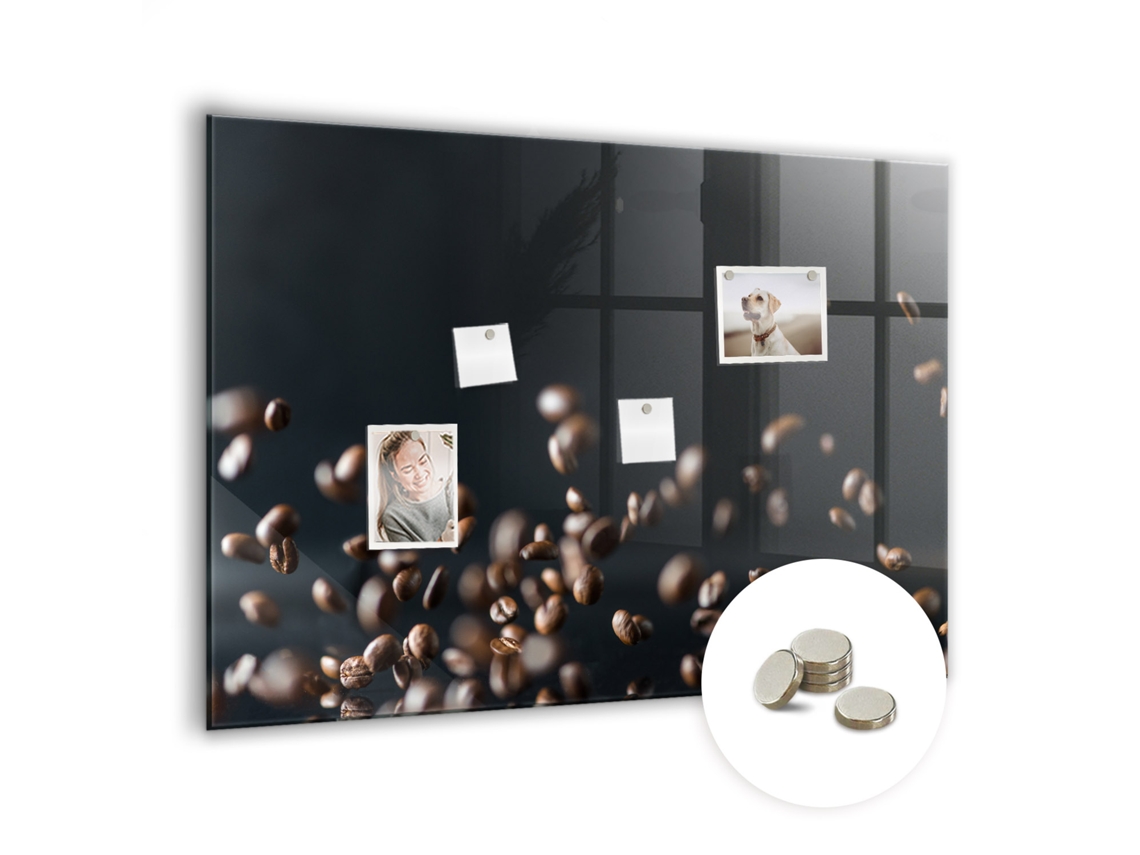 Quadro Magnético De Parede Grãos De Café Para O Quarto Das Crianças Espelharte (100x70 Cm)