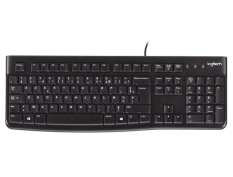 Teclado Logitech K120 (Com Cabo - Layout Belga - Teclado Numérico)