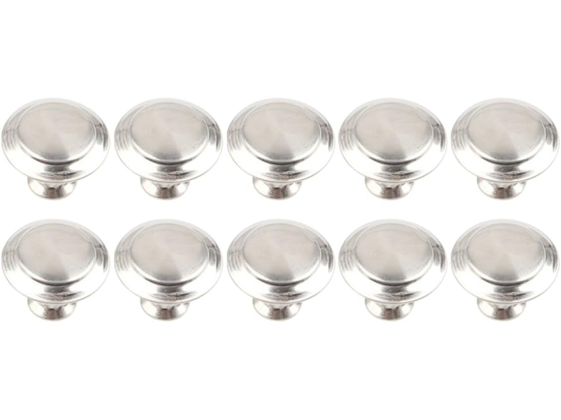 Conjunto De 10 Puxadores Gaveta Aço Inoxidável Com Furo Único, Puxadores Planos, Prateados, Para Gavetas, Fáceis De Usar