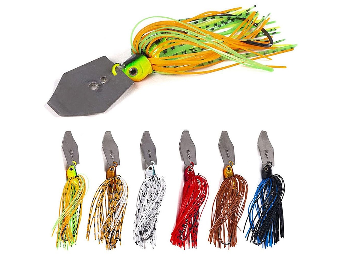 Iscas de Pesca Jig com Lâmina 10cm 11g 6 Peças