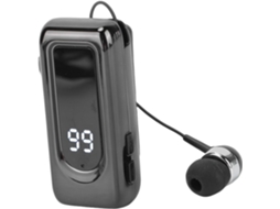 Fone De Ouvido Lapela Xumiuziy, Modelo 5 4, Sem Fio, Retrátil, Com Microfone Cancelamento De Ruído Enc, Indicador De