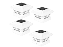 Luminária Solar De Poste Com 2 Modos De Iluminação, Led, Para Postes De Madeira, Vedações E Jardins