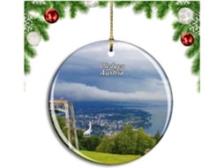 Vorarlberg Áustria Compromissos Enfeite de Árvore de Natal Pendente Coleção Viagem Cidade