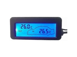 Termômetro Digital Para Carro, Mini Termômetro Lcd Com Luz De Fundo Dc 12v, Presente Ideal Ly Ebike