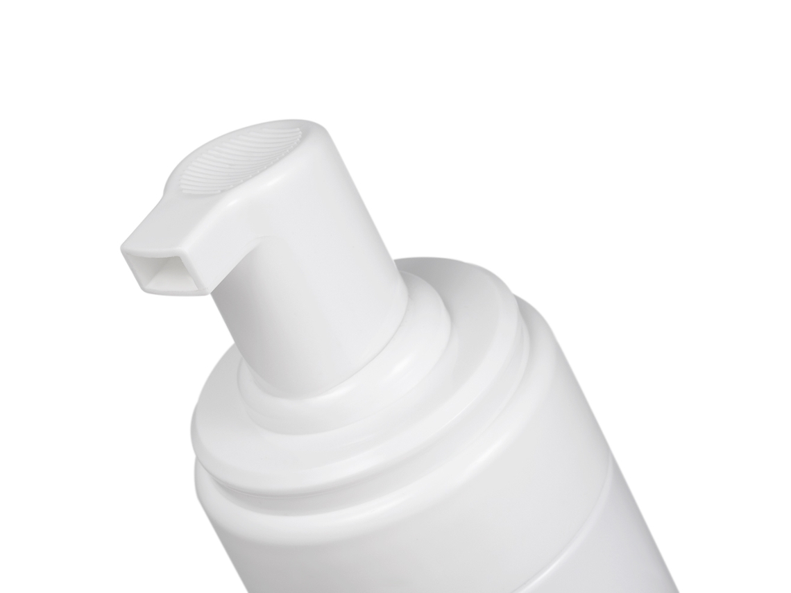 Frasco de espuma plástica branca reutilizável de 150ml com bomba portátil para mousse de sabonete em viagem (5,2oz)