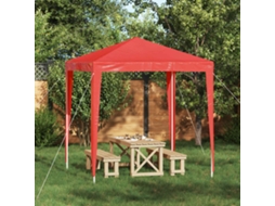 Vidaxl Tenda De Festa 200 X 200 X 240 Cm Vermelho Pe E Aço