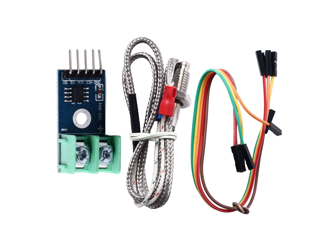 Kit Sensor de Temperatura Termopar Tipo K com Módulo Max6675 e Cabo Jumper 50cm