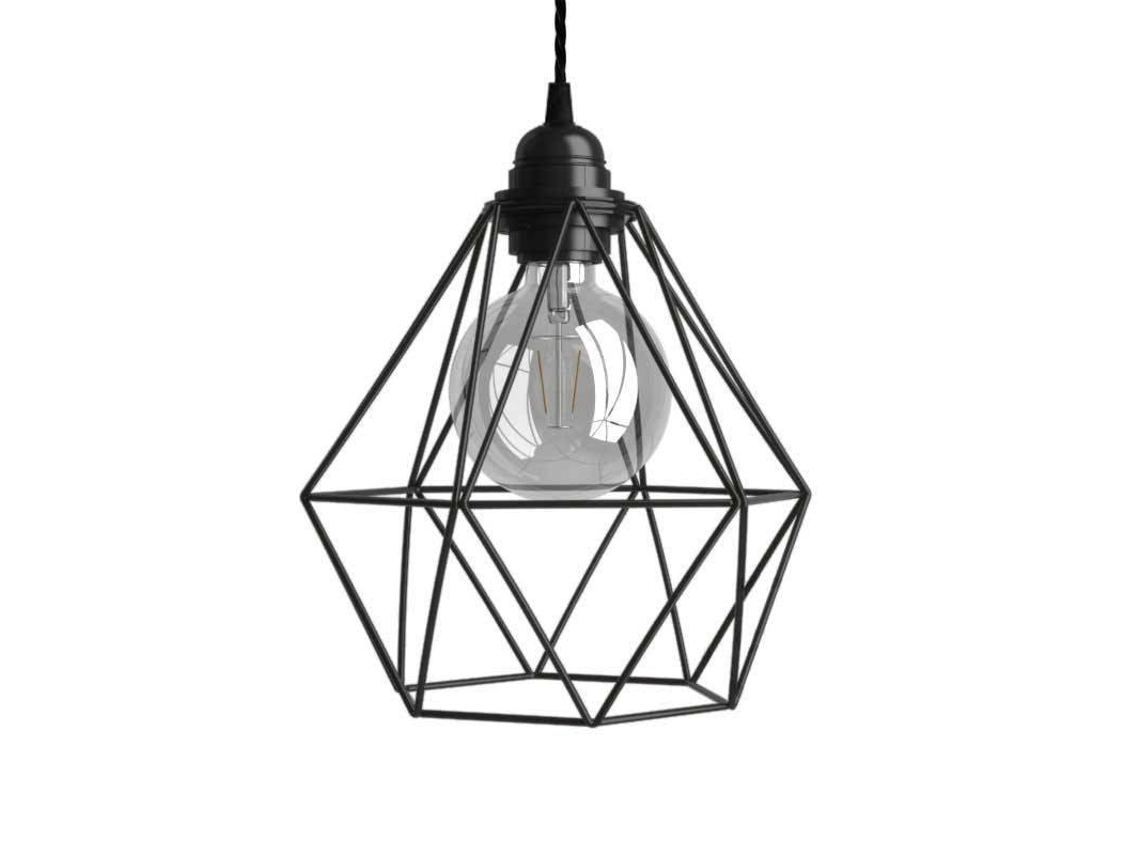 Candeeiro De Teto CREATIVE CABLES Têxtil lâmpada pendurada diamond
