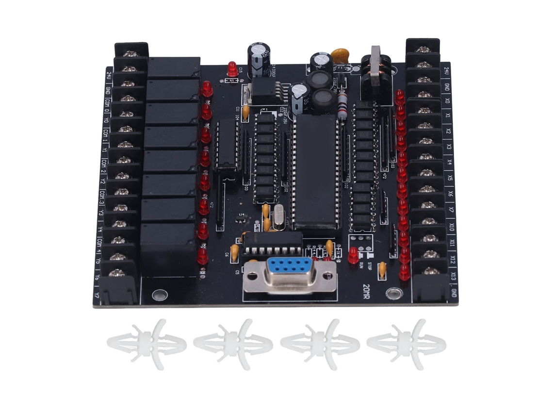 Placa De Controle Industrial Plc Microcontrolador Módulo Controlador 20mr Dc 24v