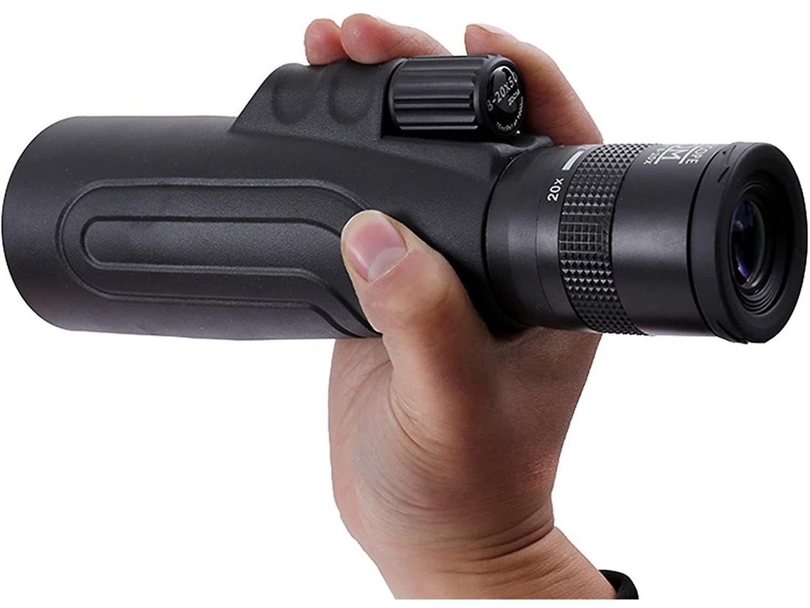 Telescópio Monocular 8 20x50 Hd Ip68 Visão Noturna Baixa Brilho Adaptador Smartphone Preto Bestvite