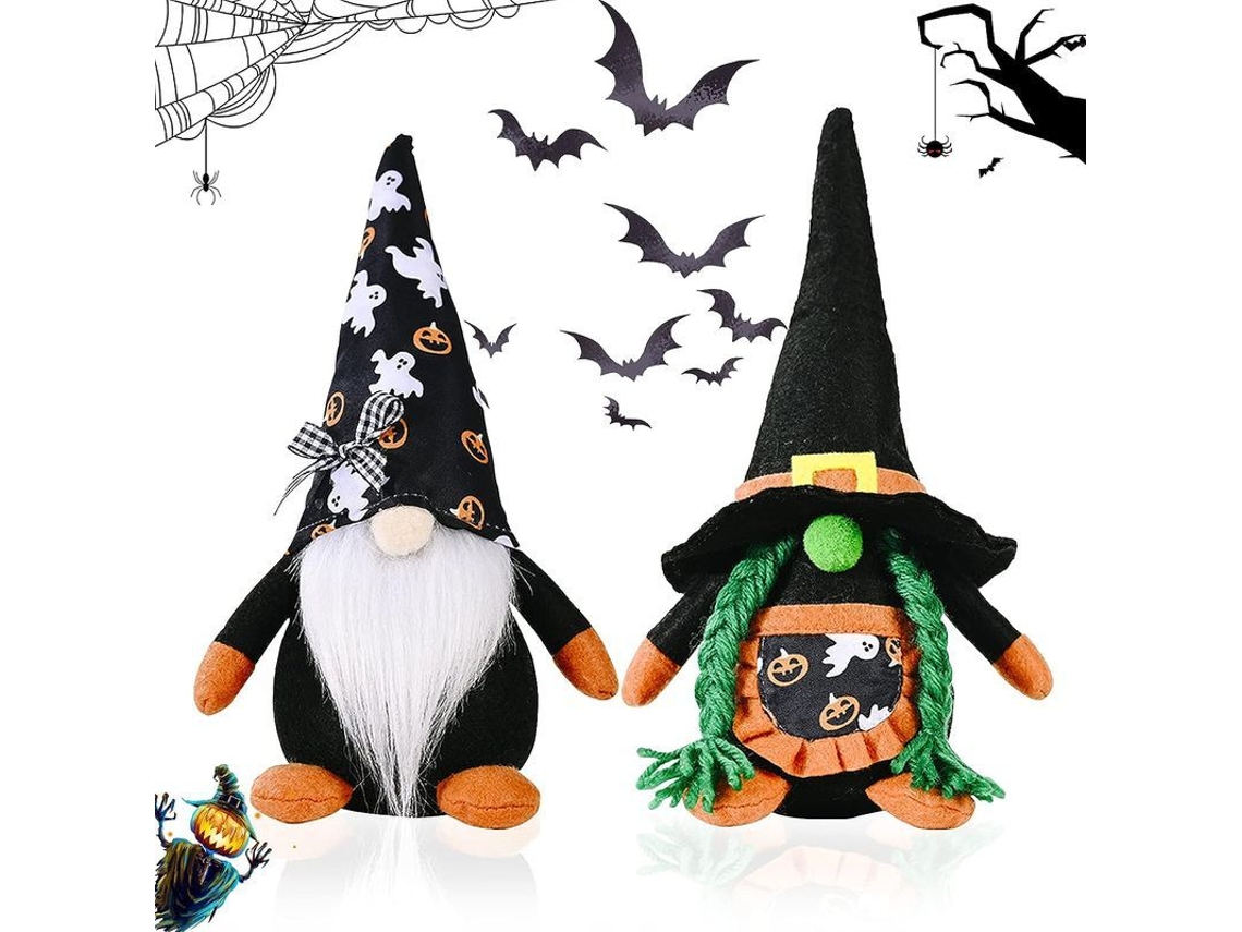 Adorno De Pelúcia Gnome Sueco De Halloween, 2 Unidades Boneco Gnome Ornamental Assustador Tomte Anão