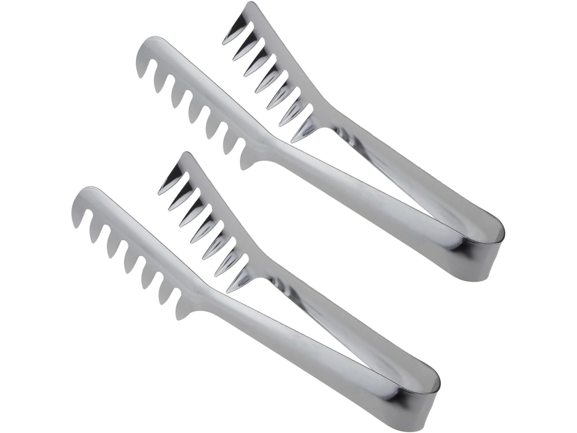 Conjunto De 2 Pinças Para Espaguete Pretyzoom, Utensílio Para Servir Massa Com Dentes