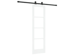 Conjunto 1 Porta Moderna Vidaxl Branco Madeira De Pinho Maciça (61 X 198,5 Cm)