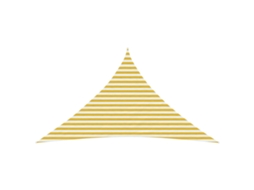 Vidaxl Vela De Sombra 4 X 4 X 5,8 M Hdpe Triangular Amarelo E Branco