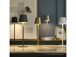 Luminária De Mesa Led, Recarregável, Toque, Para Cabeceira, Escritório, Sala Ou Ambiente Decorativo
