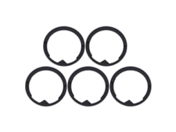 5pcs selo de Silicone para moedor de café Burr, evita obstruções