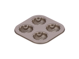 Forma De Cupcake Aço Carbono Resistente Antiaderente Para Microondas