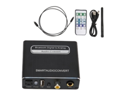 Decodificador de Áudio EOOCOO receptor e player Bluetooth digital para analógico
