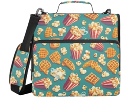 Pasta Organizadora de Documentos Com Alça Ombro E Mão, À Prova D Água, 3, 8cm 1, 5 Polegadas, 3 Argolas de Armazenamento