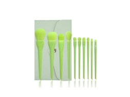Conjunto de com 10 Peças Base Pincel para Sombra Conjunto de Pincéis de Macaron com Bolsa Cor 2 LUUCOZK
