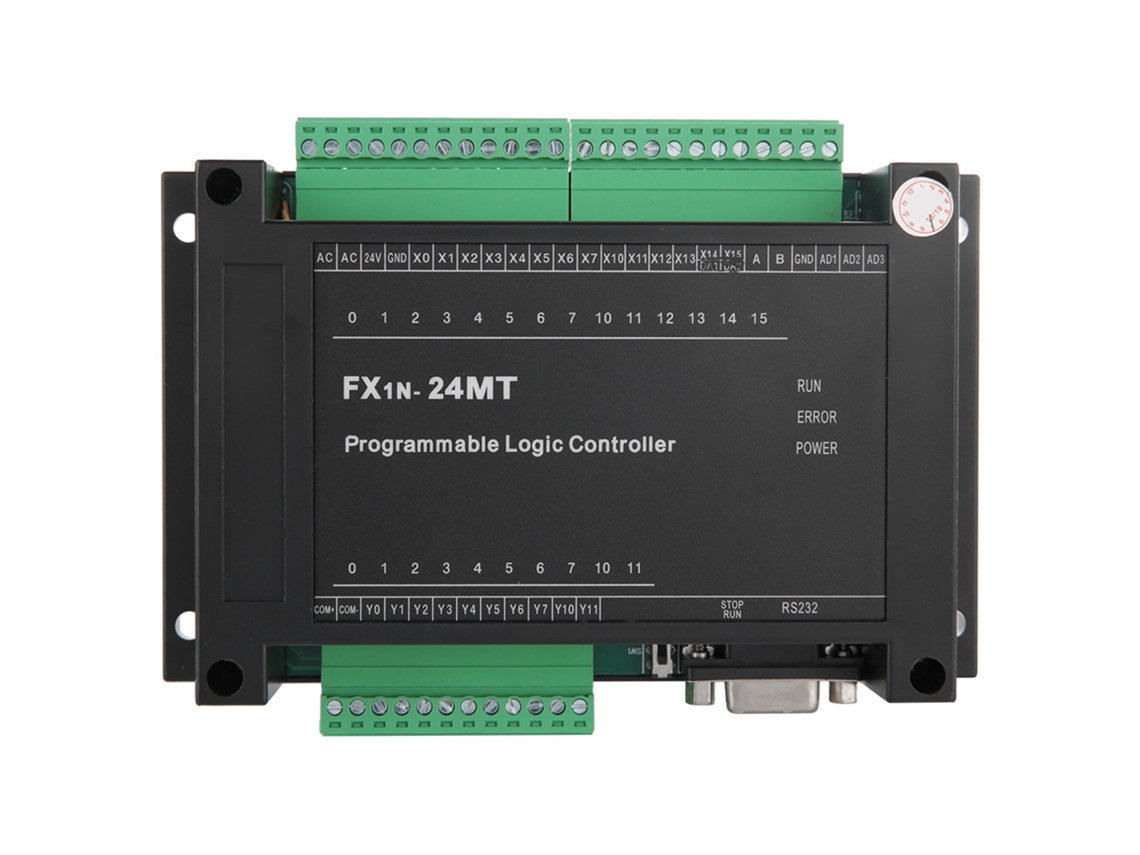 Placa de Controle Industrial Fx1n 24mt 14 Entradas 10 Saídas 24v 1a