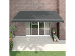 Vidaxl Toldo Retrátil Automático 4,5x3 M Antracite