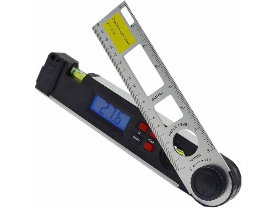 Transferidor 0 270°, Nível Laser Com Visor Digital, Nível De Bolha Com Retroiluminação Led, Transferidor Digital Brilvibera