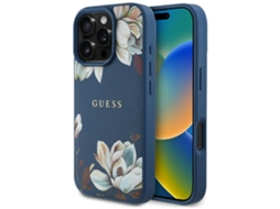Capa Guess Para Iphone 16 Pro Max Para Magsafe Tpu Com Estampa De Flores