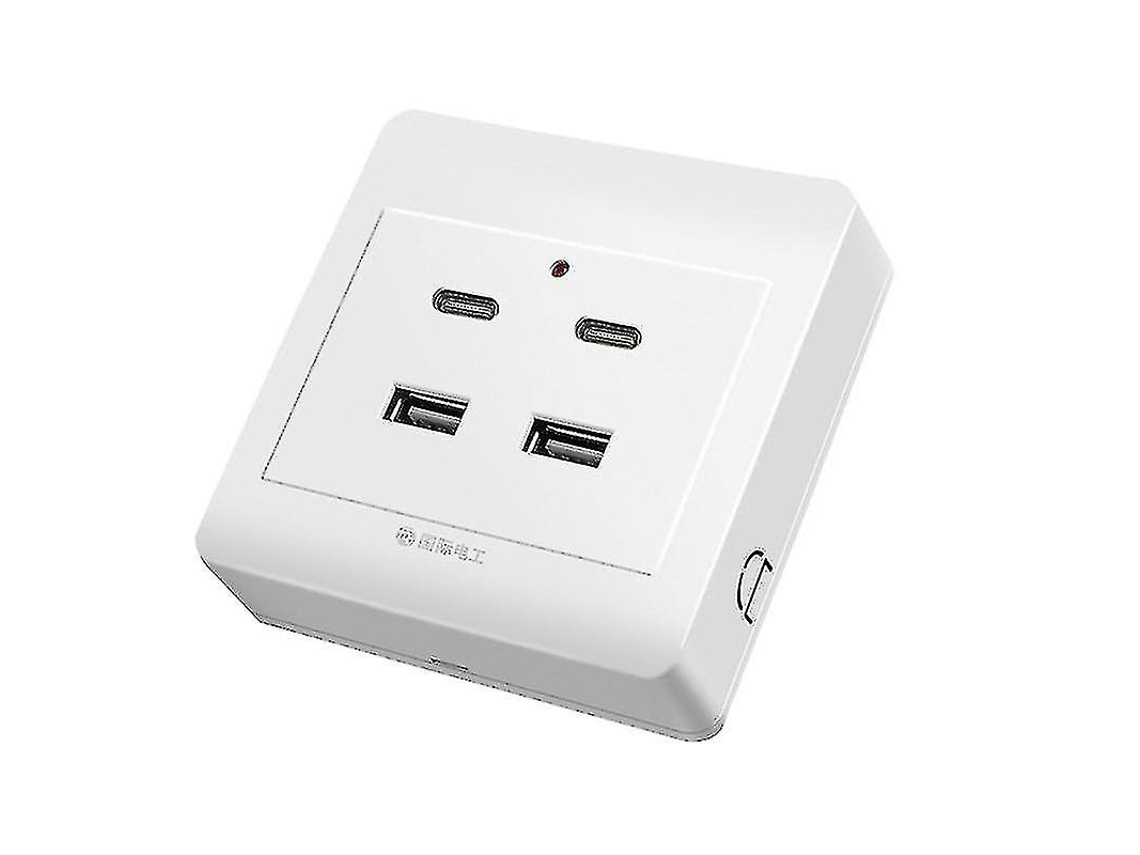 Tomada de Parede Usb Tipo C, Carregador 18w, 220v BRILVIBERA