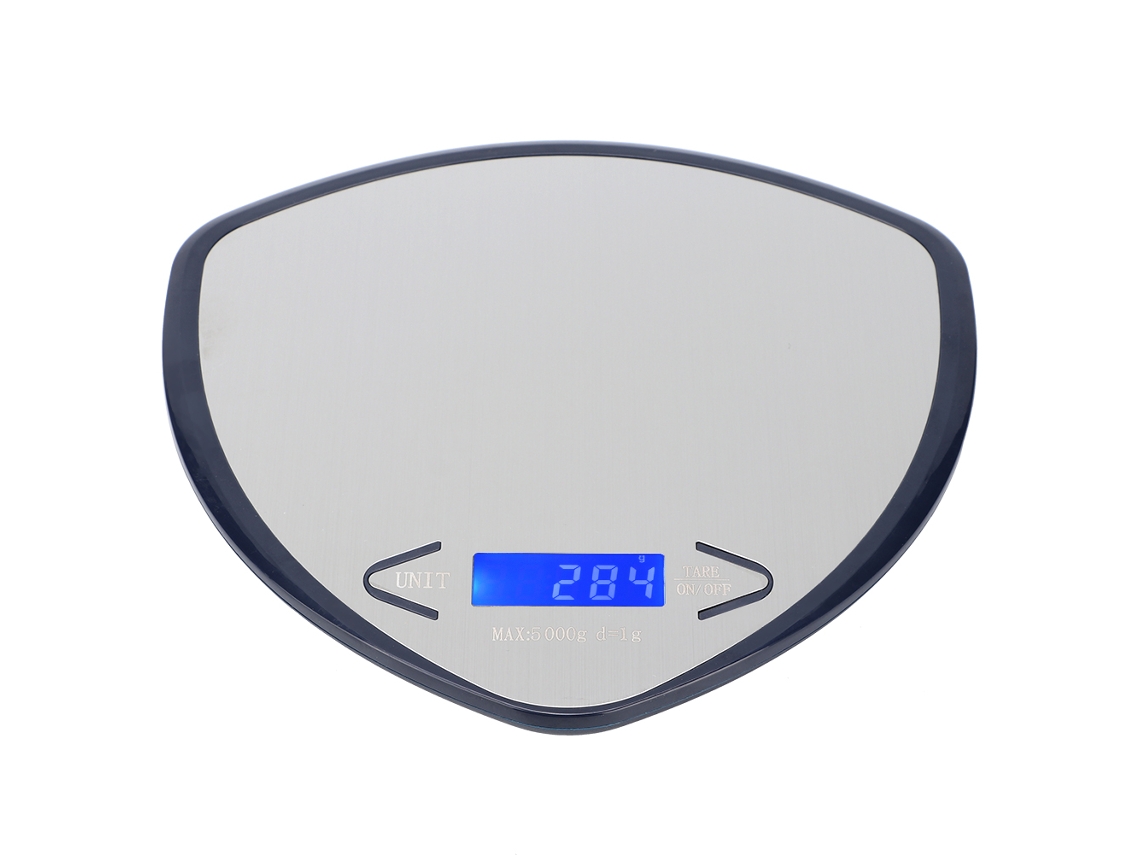 Balança de Cozinha Eletrônica Mini Wh B19 5 Kg/1 G Led, Portátil, para Culinária e Confeitaria, com Medição de Peso AQUAFORGE (5 Kg 1 G Azul Escuro)