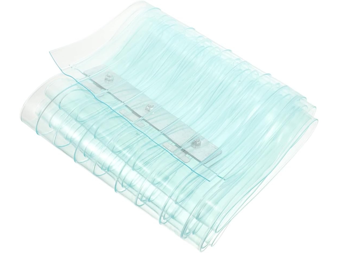 Cortina De Porta Listrada Em Pvc Azul, Cortina De Tiras À Prova De Vento Para Freezer, Isolamento Té Gokoco