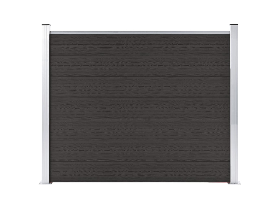 Fence Panel, Fence Panels Vidaxl Preto Wpc (n/a)