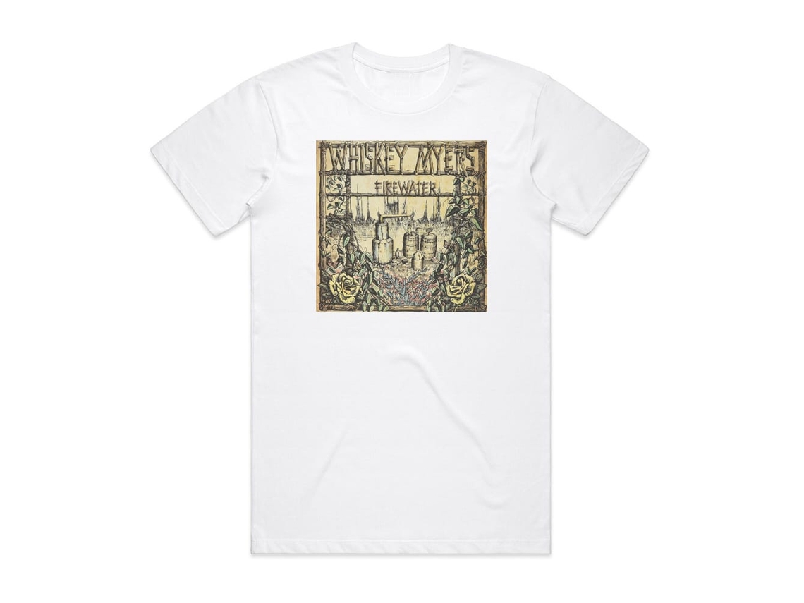 Whiskey Myers Firewater 1 Album Cover T-shirt White Rockinstone Size-xl