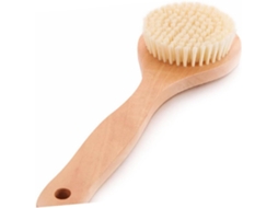 Escova De Banho Madeira Com Cabo Longo Para Massagem Corporal, Escova Esfoliante Para Chuveiro Que Remove Células Mortas