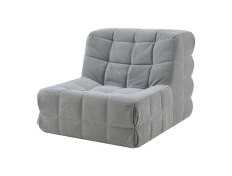 Cadeira De Chão Koskyvn Têxtil 75x90x100 Cm Cinzento En.casa