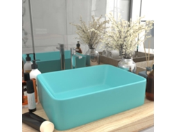 Vidaxl Lavatório Luxuoso 41x30x12 Cm Cerâmica Verde-claro Mate