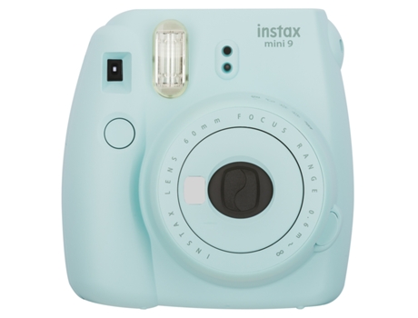 Máquina Fotográfica Instantânea FUJIFILM Instax Mini 9 (Ice Blue  - Obturação: 1/60 sec - 2x Pilhas AA-1.5V - 62x46mm) — Obturação: 1/60 seg.